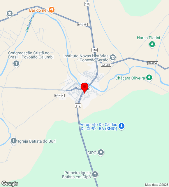 Mapa da localização