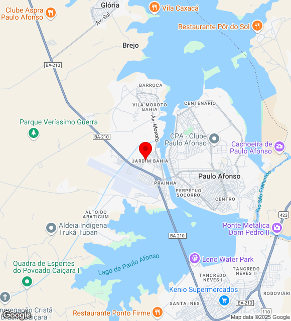 Mapa da localização