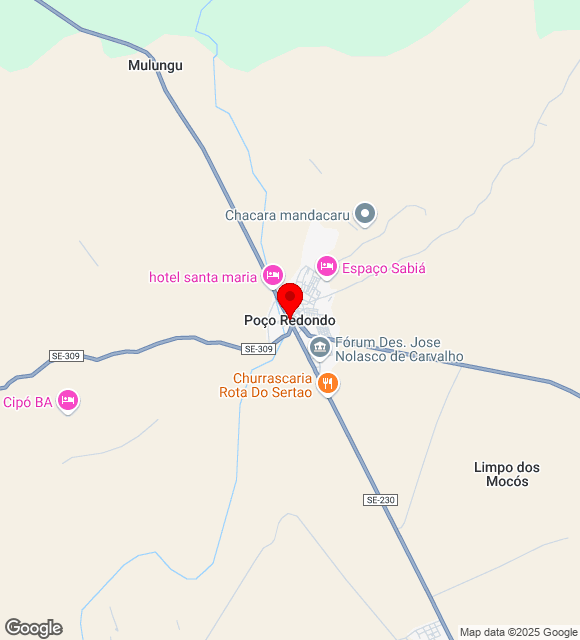 Mapa da localização