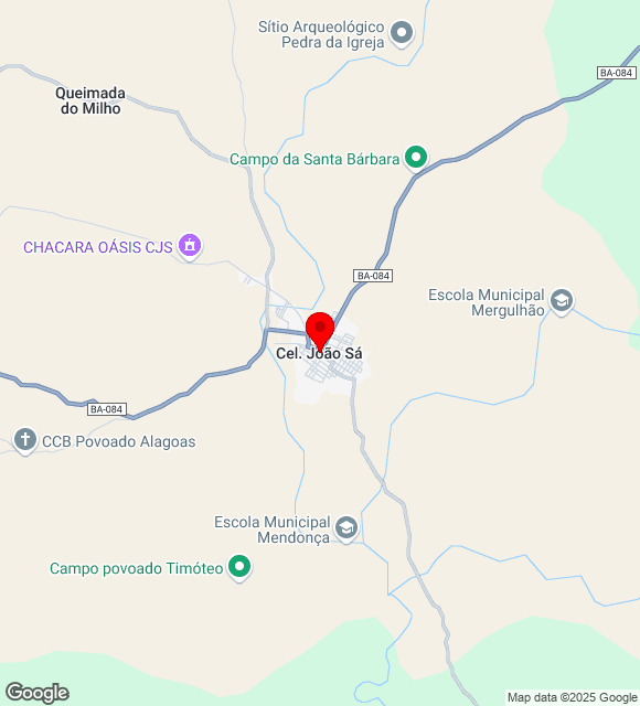 Mapa da localização