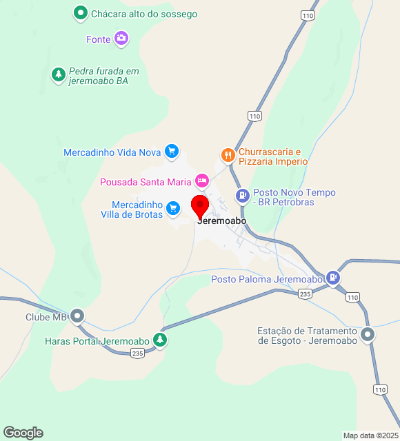 Mapa da localização