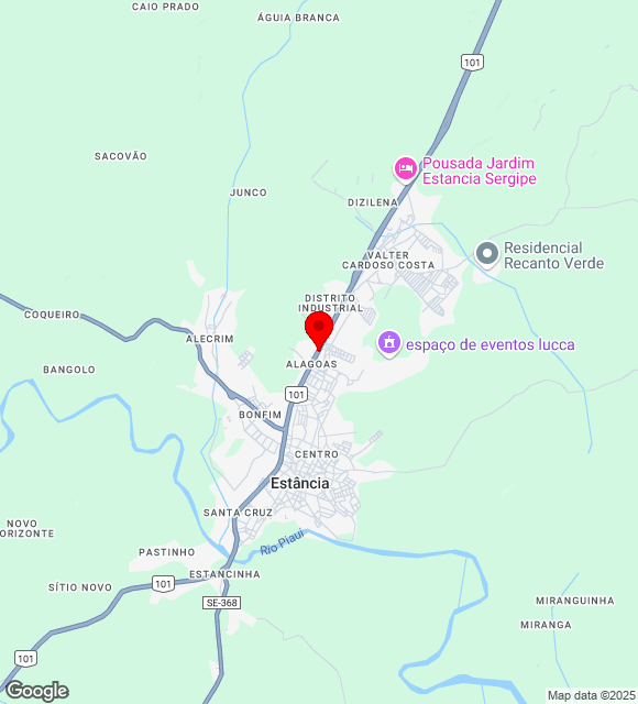 Mapa da localização