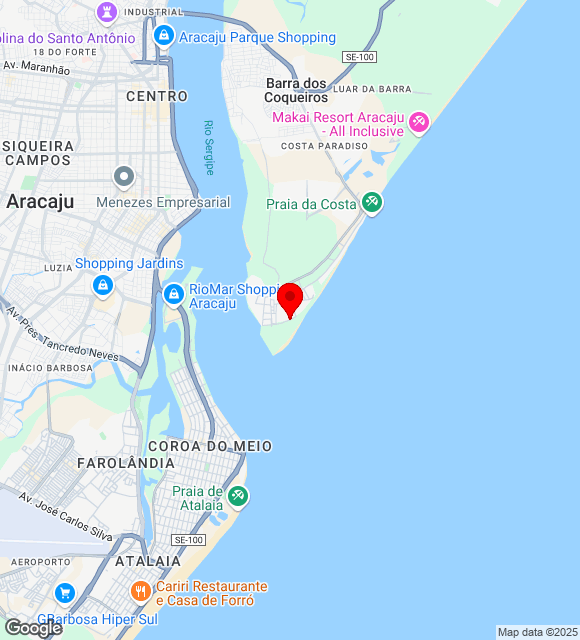 Mapa da localização