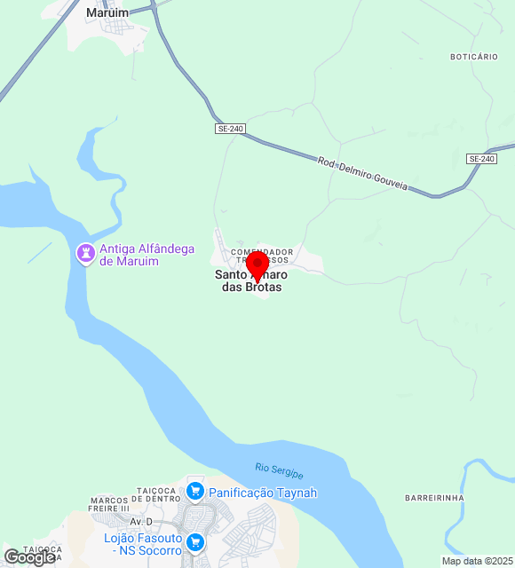 Mapa da localização