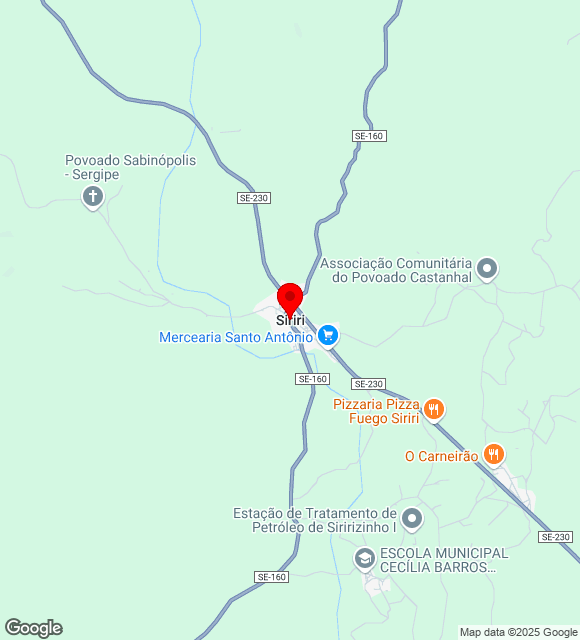 Mapa da localização