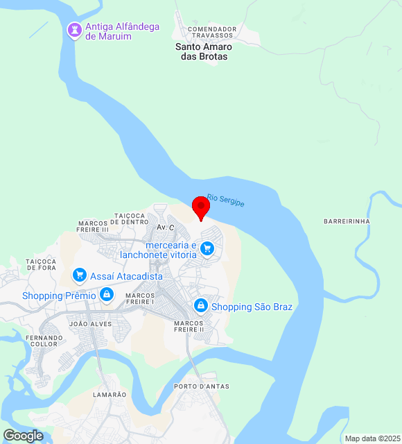 Mapa da localização