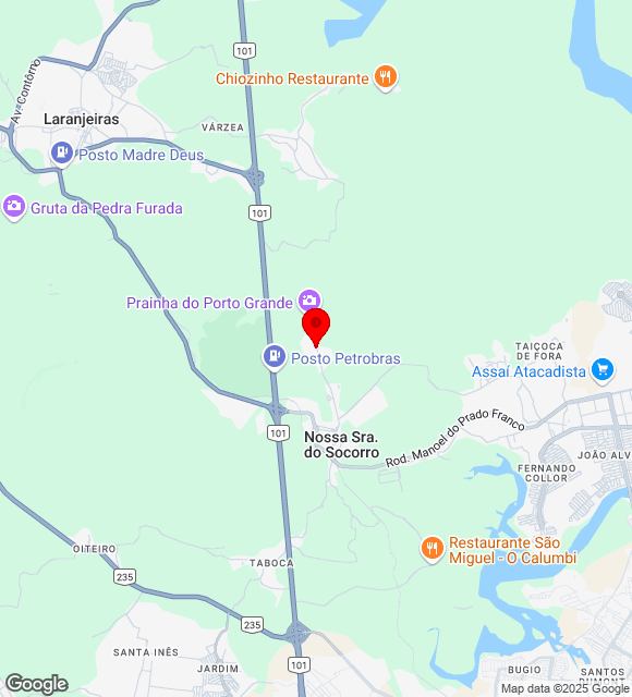 Mapa da localização