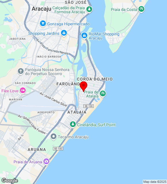 Mapa da localização