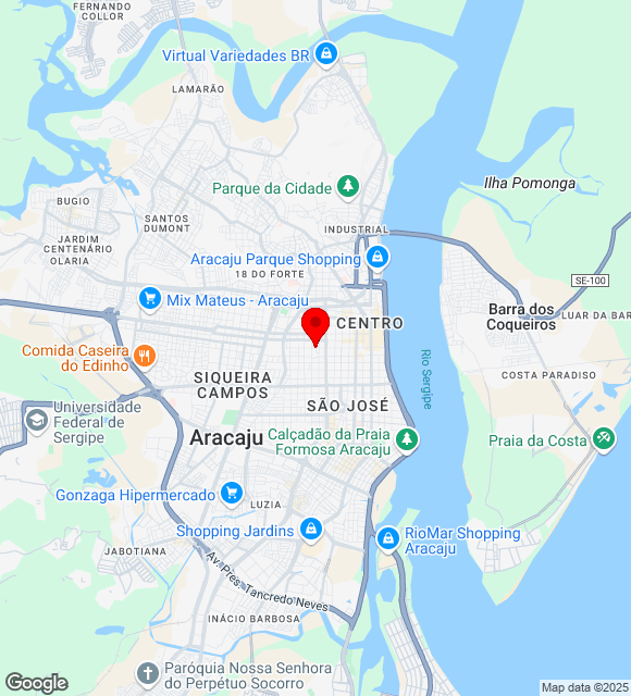 Mapa da localização