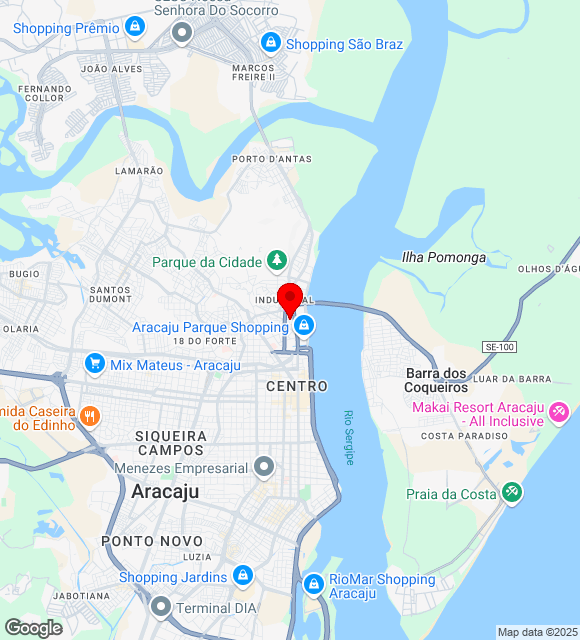 Mapa da localização