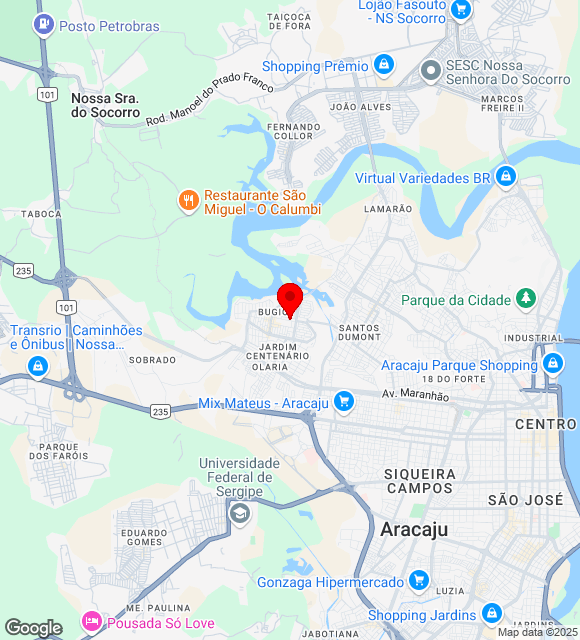 Mapa da localização