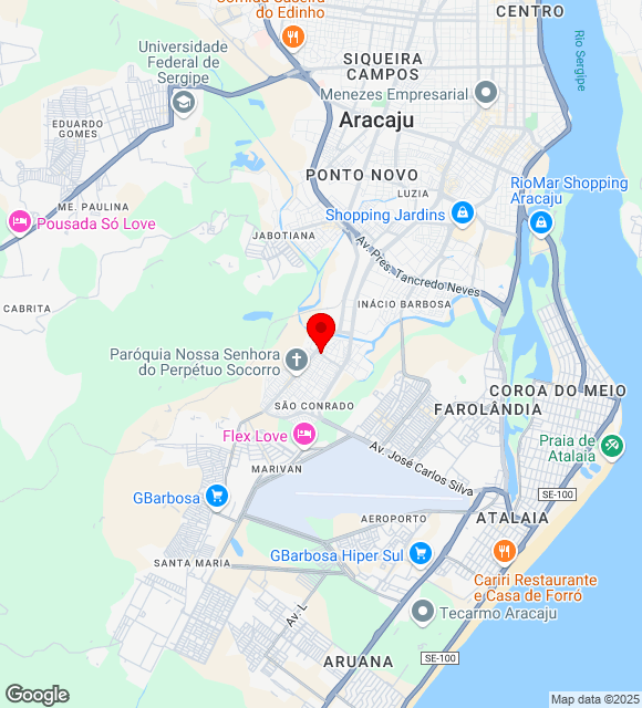 Mapa da localização