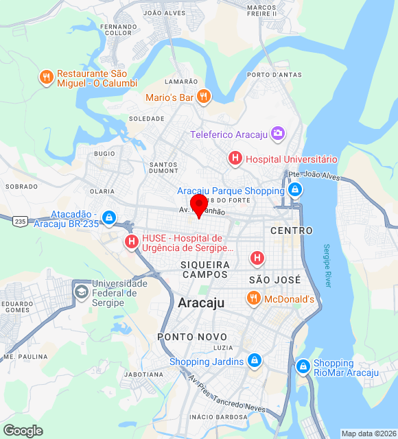 Mapa da localização