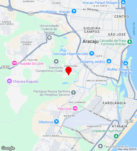 Mapa da localização