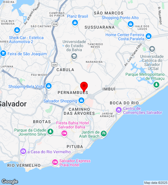 Mapa da localização