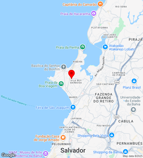 Mapa da localização