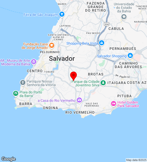 Mapa da localização