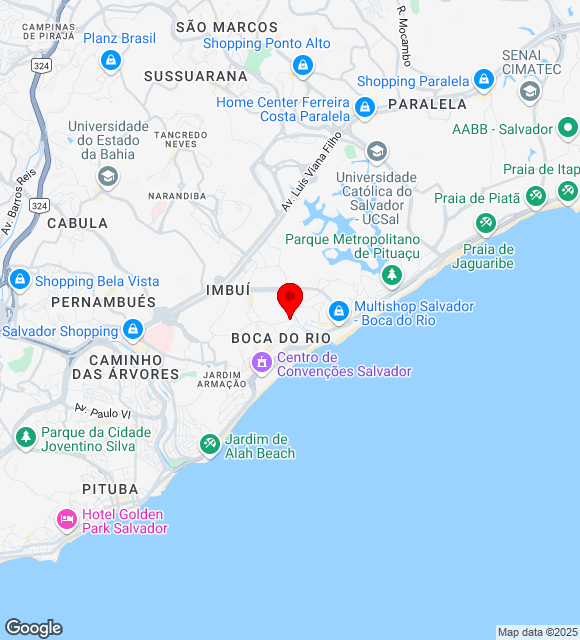 Mapa da localização