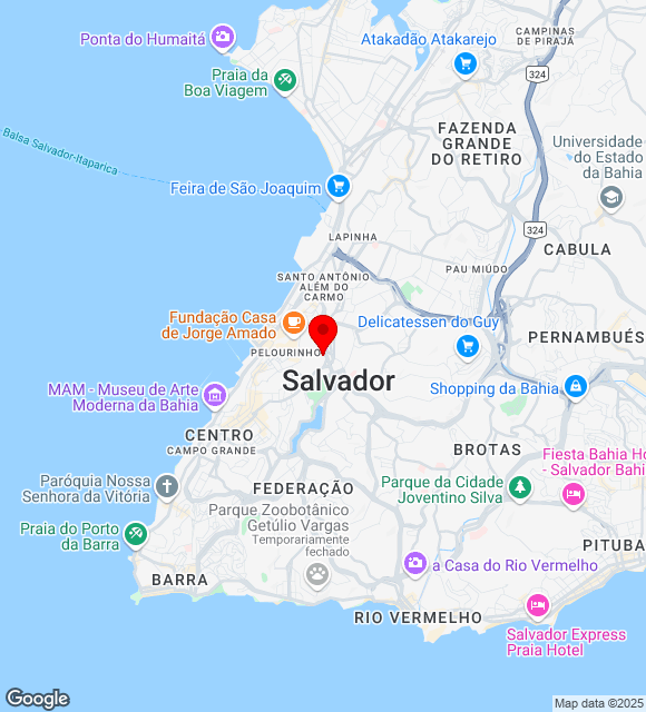 Mapa da localização