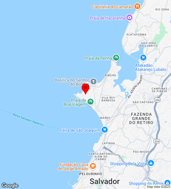 Mapa da localização