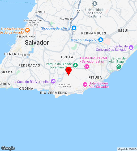Mapa da localização