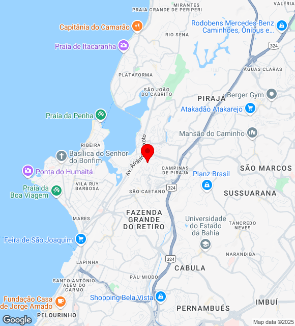 Mapa da localização