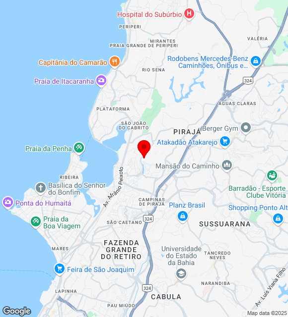 Mapa da localização