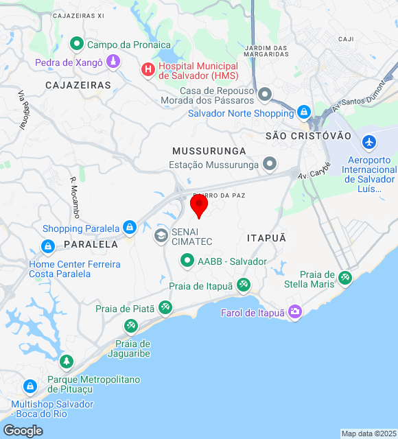Mapa da localização