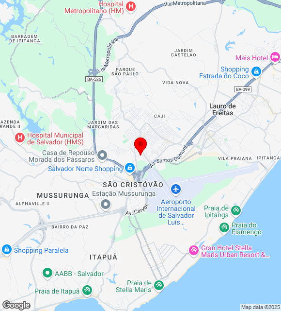 Mapa da localização