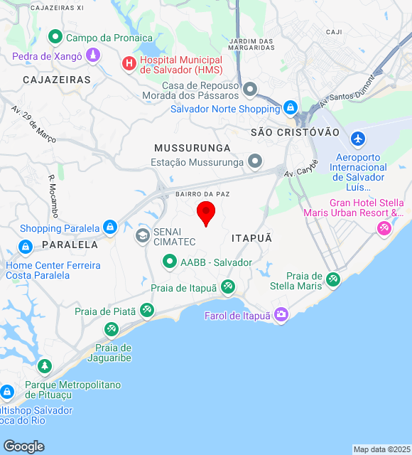 Mapa da localização
