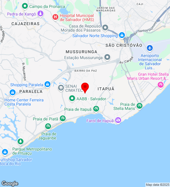 Mapa da localização