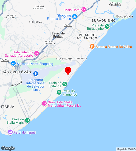 Mapa da localização