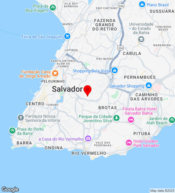Mapa da localização