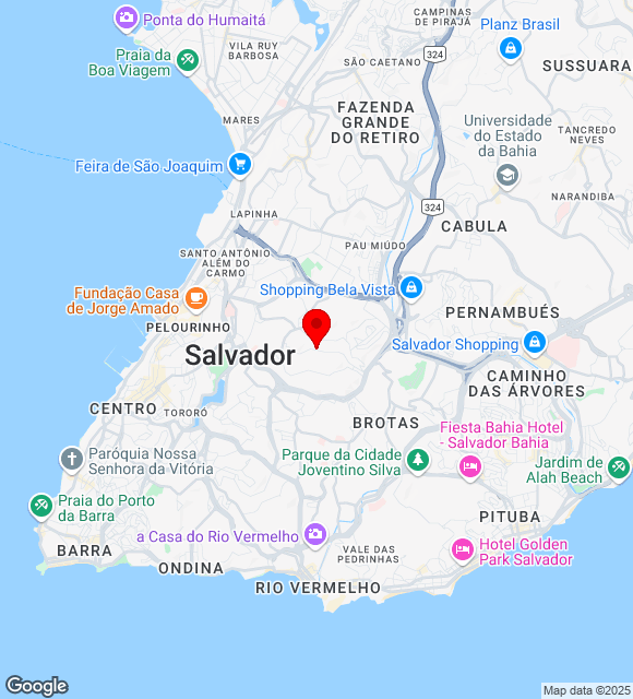 Mapa da localização