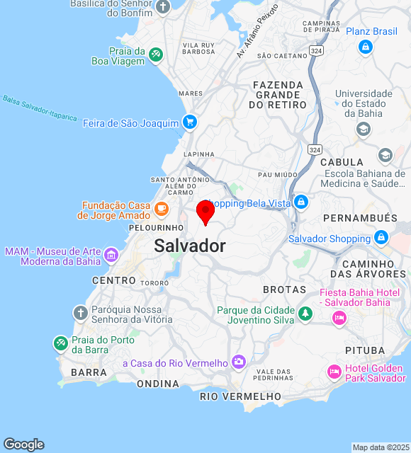 Mapa da localização
