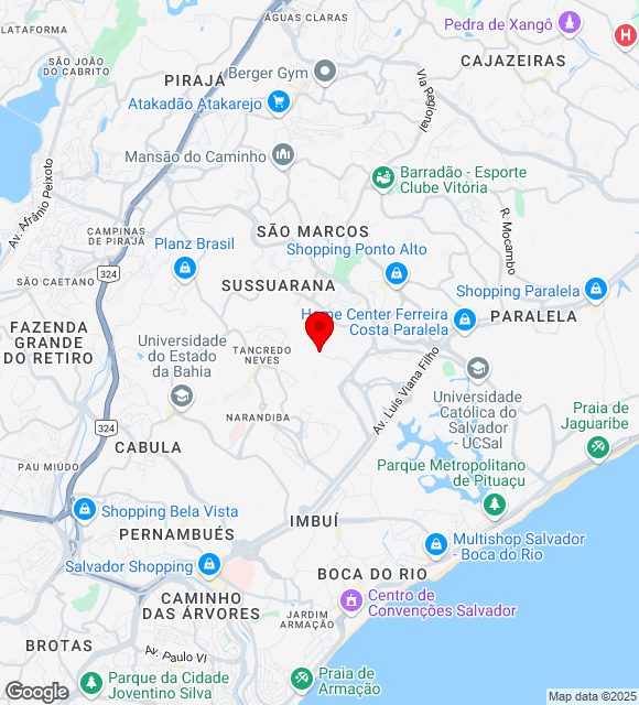 Mapa da localização