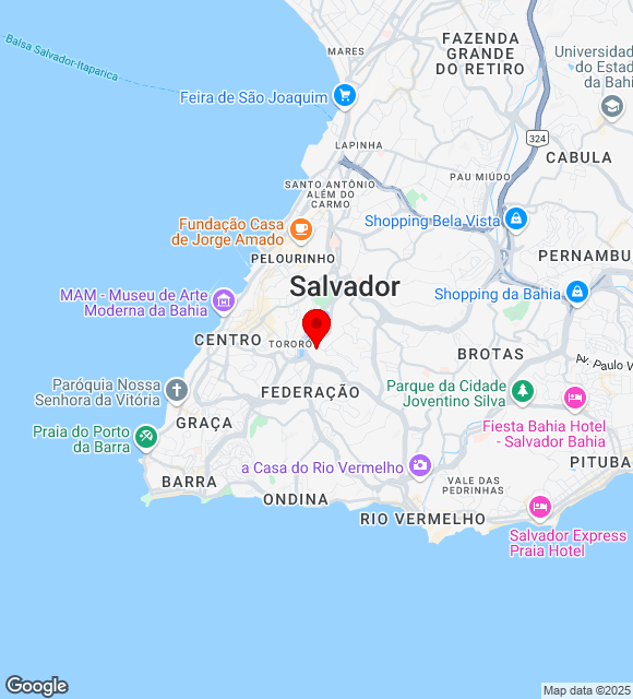 Mapa da localização
