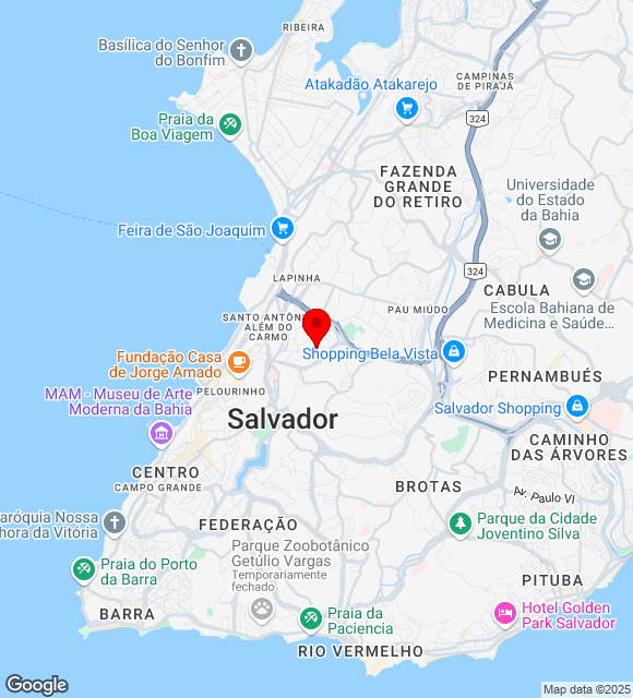 Mapa da localização