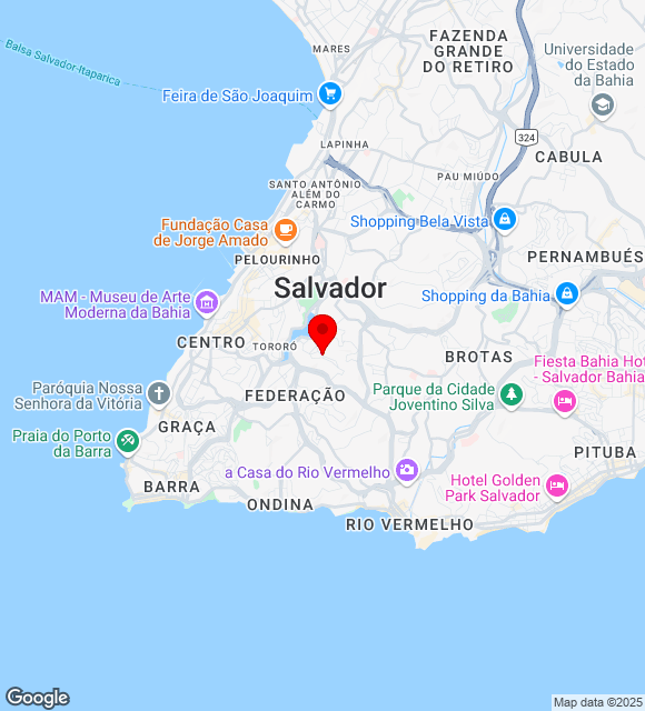 Mapa da localização