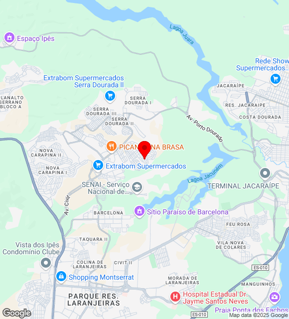 Mapa da localização