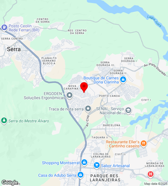 Mapa da localização
