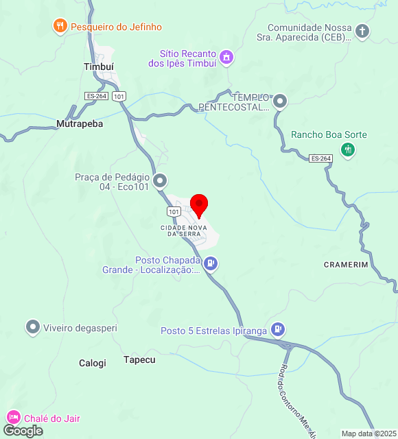 Mapa da localização