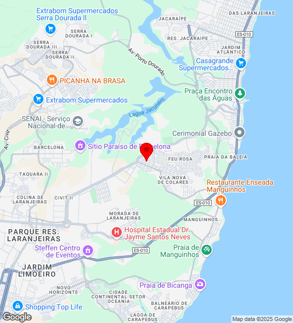 Mapa da localização