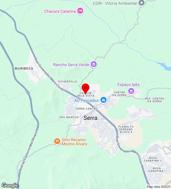 Mapa da localização