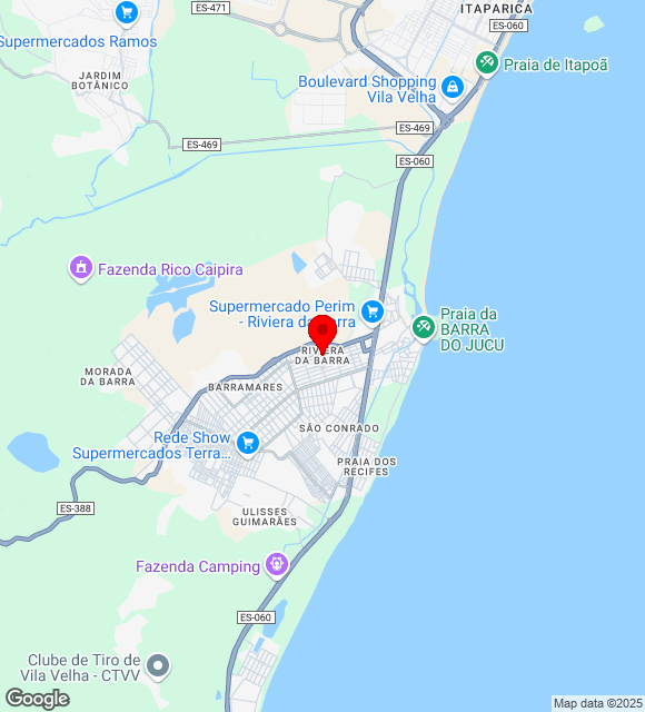 Mapa da localização