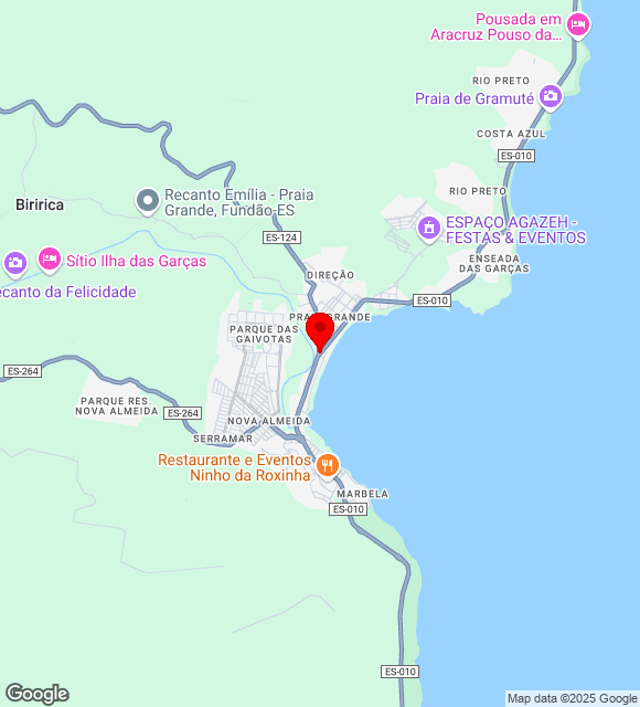 Mapa da localização