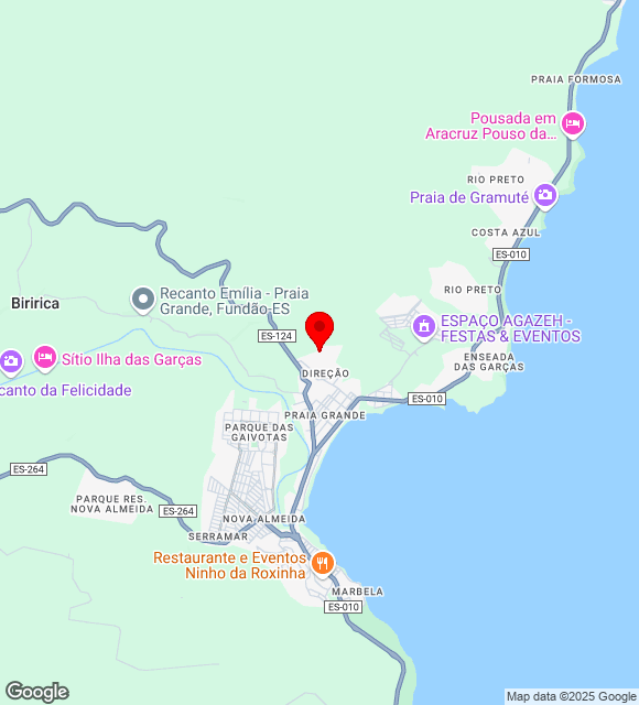 Mapa da localização