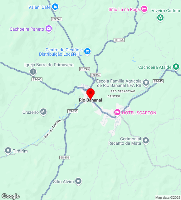 Mapa da localização