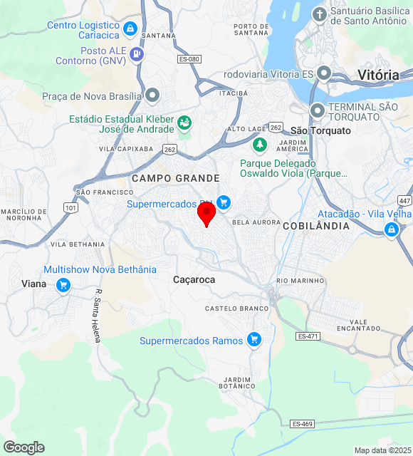 Mapa da localização