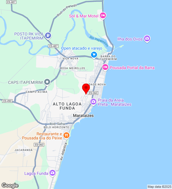 Mapa da localização